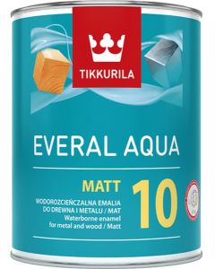 Tikkurila Farba Baza C Everal Aqua Matt 10 emalia akrylowa o wysokiej trwałości 9L/op. (C933905310)