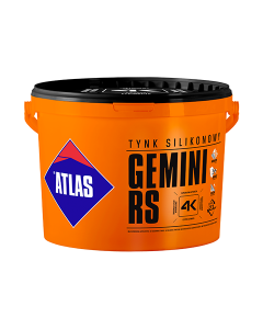 ATLAS Tynk silikonowy GEMINI RS Baza Biała 25kg/op. 24szt/pal (BTSAH-GRS-N15-125) Tynki i grunty elewacyjne