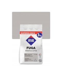 ATLAS Fuga elastyczna 1-7 mm kolor 034 Jasnoszary 3kg/op. (FEN-NW-F-034-03)