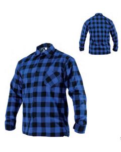 STALCO Koszula flanelowa niebieska SQUARE XXXL (S-42038)