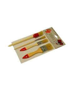 BLUE DOLPHIN Zestaw pędzli malarskich 4szt=kpl 19mm+25mm+38mm+ płaski (ZPM4_20604)