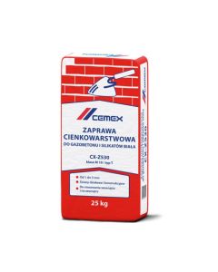 CEMEX Zaprawa cienkowarstwowa Biała M10 25kg/op. (CX-Z530)