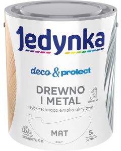 Jedynka Decou0026Protect Drewno i Metal Mat Biały 5Lrn