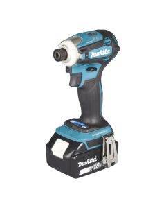MAKITA Wkrętarka udarowa 180Nm 4 biegi HEX 1/4" LXT 18V BLDC XPT 2x aku. 5.0Ah (DTD172RTJ)