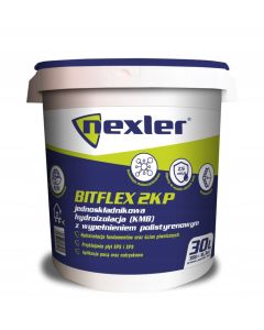 NEXLER BITFLEX 2KP Hydroizolacja dwuskładnikowa grubowarstwowa z wypełnieniem polistyrenowym 30kg/op. 18szt/pal. ( W-DA110-A0000-NX1C-3000 ) Hydroizolacja