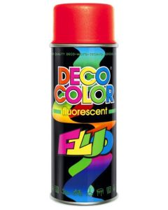 DECO COLOR Farba spray red czerwony FLUOR 400ml Produkty