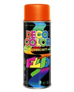 DECO COLOR Farba spray orange pomarańcz FLUOR 400ml Produkty