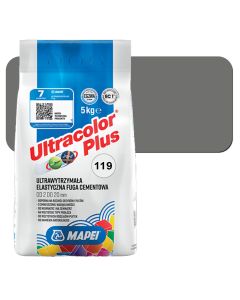 MAPEI Fuga Ultracolor Plus 119 Londyński Szary 5kg/op. ( 6011945A ) Chemia budowlana