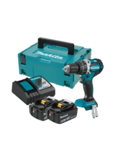 MAKITA Wiertarko-wkrętarka udarowa LXT (zestaw 3xBL1850B + DC18RC) 