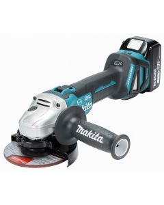 MAKITA Szlifierka Kątowa 18V 125mm 2x5,0Ah LI-ION reg. obr. BLDC AWC walizka makpac (MDGA514RTJU)