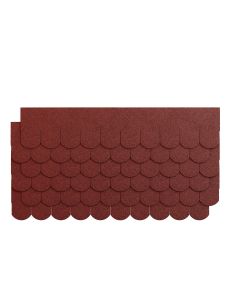 NEXLER Gont asfaltowy Karpiówka 800 mm - CZERWIEŃ 3m2/op. 36op./pal