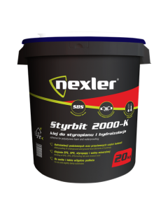 NEXLER Styrbit 2000-K Klej do styropianu i hydroizolacja 20kg/op. 33szt/pal. ( W-BR003-A0000-NX2C-2000 )rn Produkty