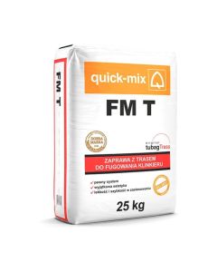 QUICK-MIX FM T  Zaprawa z trasem do fugowania klinkieru kolor stalowy/Szara 25kg 48szt/pal.