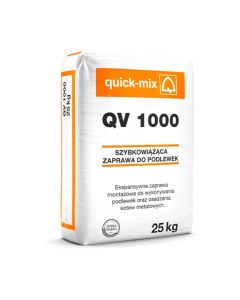 QUICK-MIX QV 1000 Szybkowiążąca zaprawa do podlewek 25kg 48szt/pal