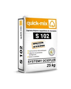 QUICK-MIX S 102 Klej do zatapiania siatki na styropianie szary 25kg/op. 48szt/pal. (45429)