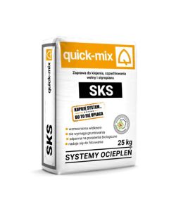QUICK-MIX SKS Szara Zaprawa do klejenia,szpachlowania wełny i styropianu 25kg/op. 48szt/pal