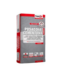 SOPRO FLOOR PC express Posadzka cementowa 25kg/op. 48szt/pal (7729325) rnGotowa mieszanka do wytwarzania szybkowiążących i szybko dojrzewających posadzek cementowychrn