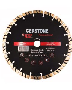 GermaFlex Gerstone Tarcza diamentowa segmentowa 230x2,4x8x22,2(GER 00003) Produkty
