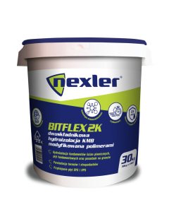 NEXLER BITFLEX 2K Hydroizolacja dwuskładnikowa grubowarstwowa 30kg/op. 18szt/pal. Produkty
