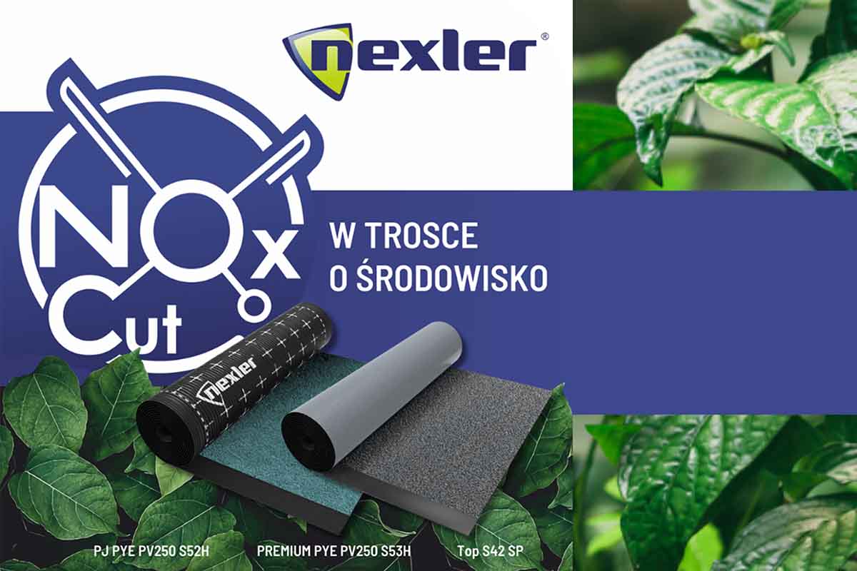 Nowość – papy oczyszczające powietrze NEXLER NOx Cut