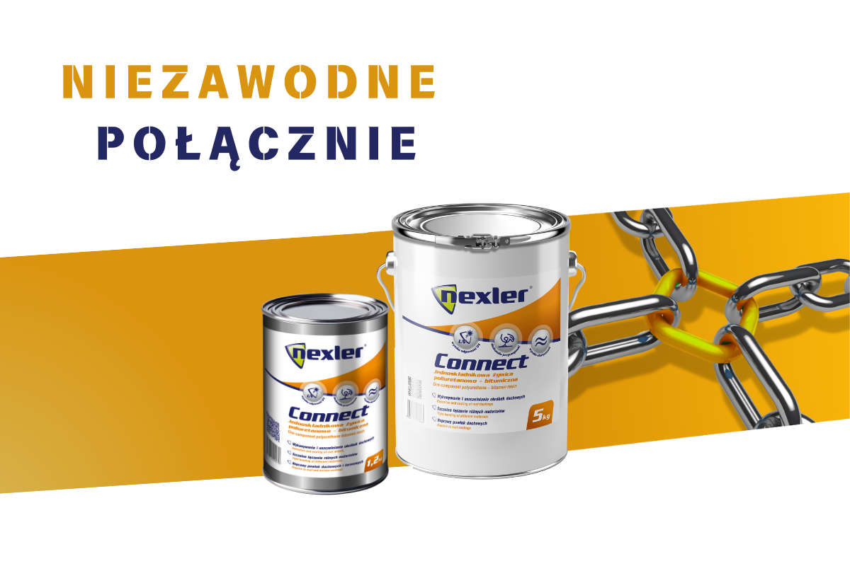 NEXLER Connect: Najlepsza żywica poliuretanowo-bitumiczna do dachów, uszczelnień i trudnych powierzchni.